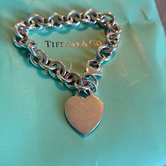 Tiffany & Co. Sterling Silver Classic Heart Charm Bracelet - Picture 3 of 4